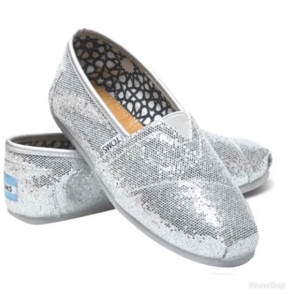 toms glitter flats